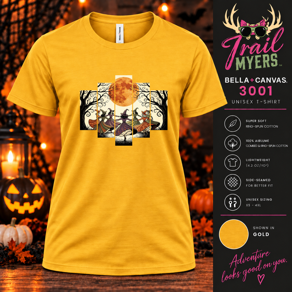 Moonlit Witches Halloween Tee 🌕🧙♀️
