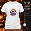 Spooky Sips Skeleton Halloween Tee 💀☕🦇